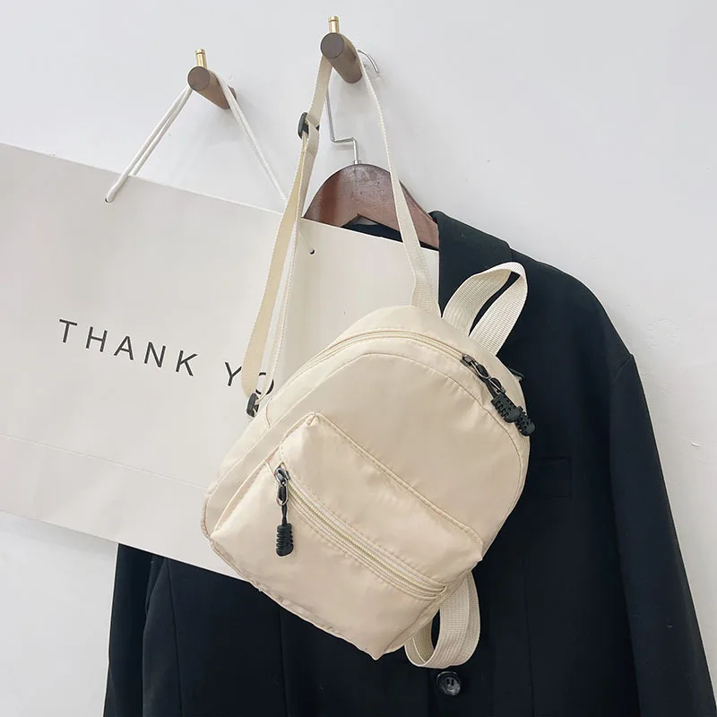 Womens Backpack Mini Womens Trend Nylon Female Small School White For Teen Girls Fashion Casual