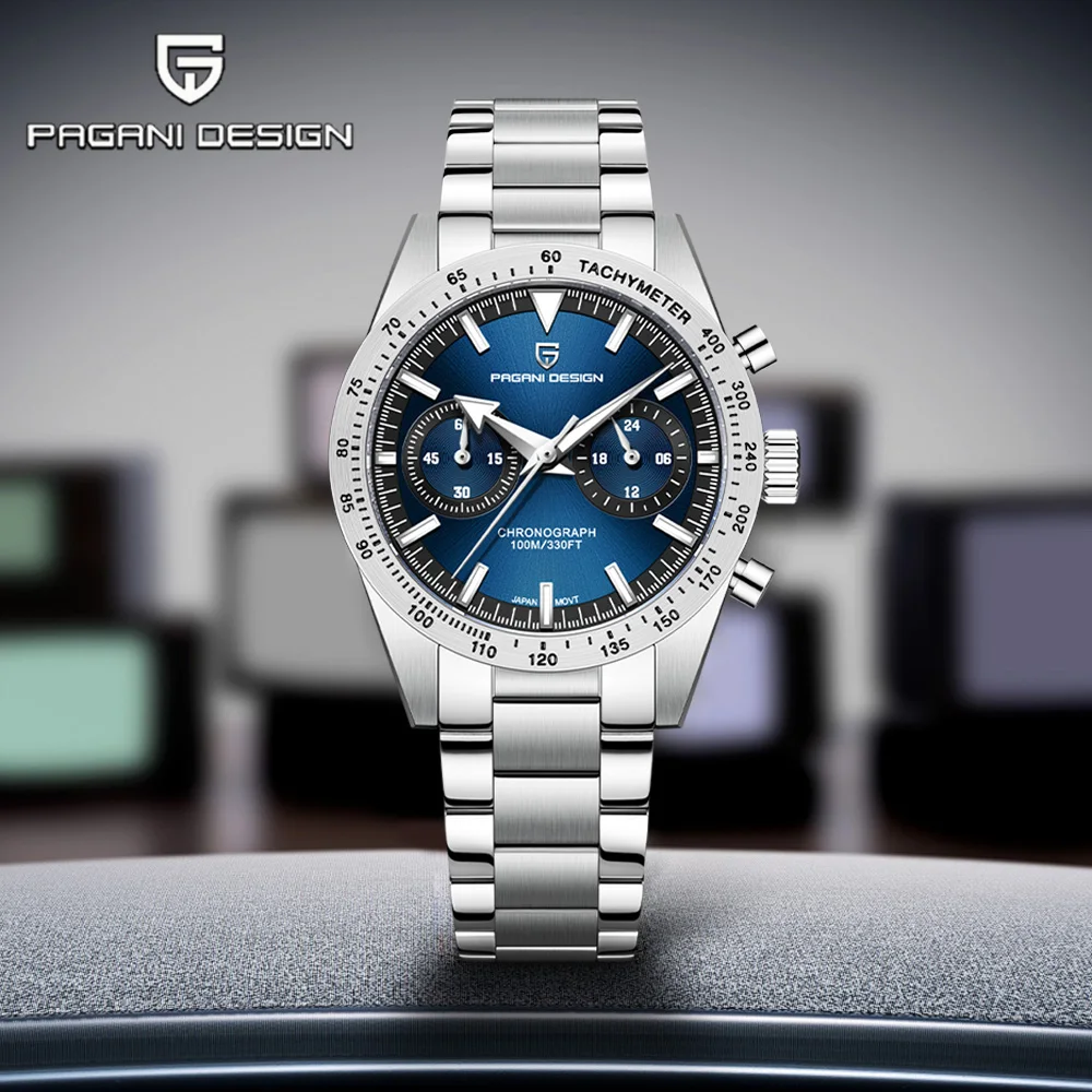 2025 Pagani Design Retro Moon Herrenuhren Top-Modemarke Chronograph Quarzuhr Herren AR Saphirglas wasserdicht Sport - AliExpress 1511