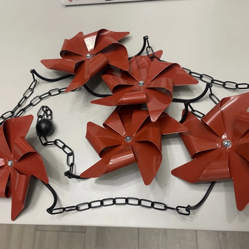 Good Price Orange Windmill Home Decorative Rain Chain