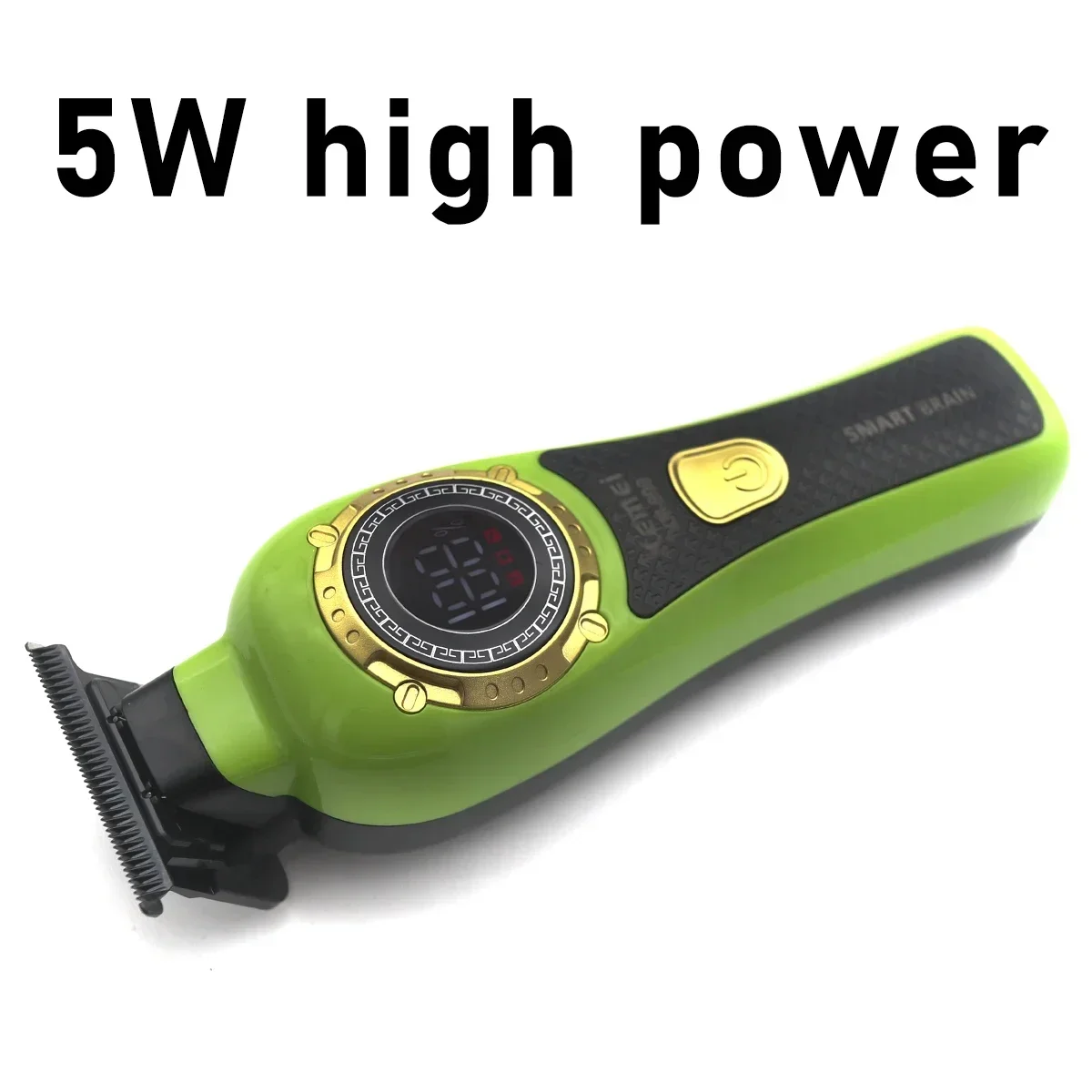 Beard Trimmer Kemei 999 Professional for Men DLC T-Blade Zero Gapped LED Display Cordless USB Hair Clipper Finishing Machine