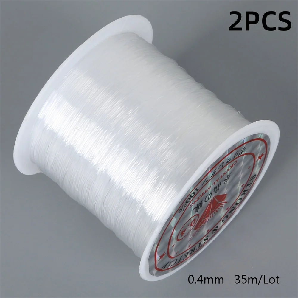 Nueva línea de pesca de monofilamento de nailon Invisible transparente, fuerte y duradera para manualidades DIY, fabricación de joyas, guirnaldas y decoración de globos