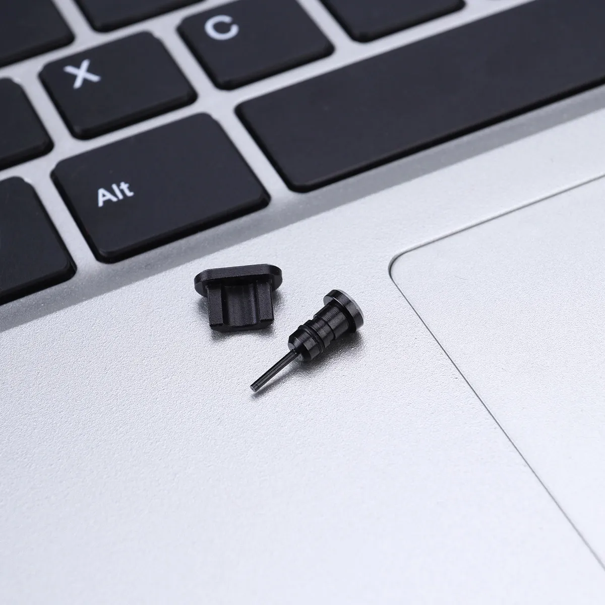 2개입 3.5mm 헤드폰 잭 플러그 마이크로 USB 포트 먼지 방지 플러그 세트 스페이스 알루미늄 합금 방진 방수 먼지 방지 필름 S7 S7용