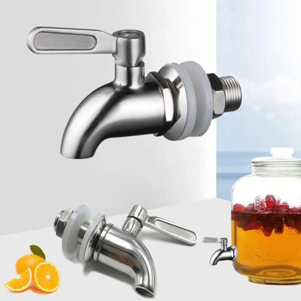Stainless Steel Wine Barrel Faucet High Temperature Resistance Water Dispenser Spigot Convenient Juice Beverage Tap beverage dispenser faucet brewing faucet