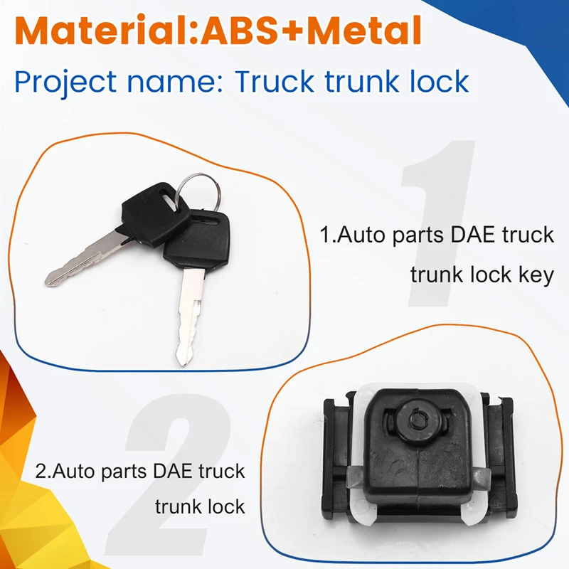 European Auto Spare Parts For DAF Truck Trunk Lock 0389537