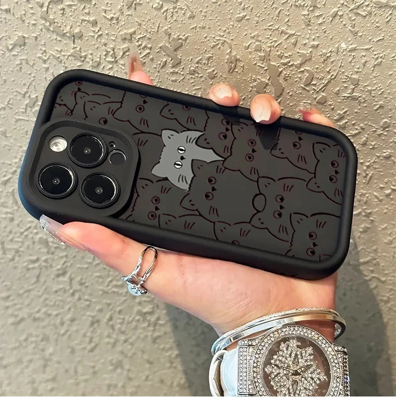 Cute Cat Soft Silicone Phone Case Cover