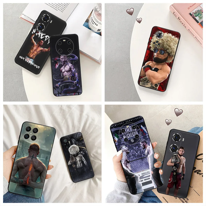 Custodia Opaca Per Telefono Per Honor 90 Lite X8 X7 X6 X9A 70 50 20 20I Maic 5 4 Pro 8X Khabib Nurmagomedov Cover Morbida Nera