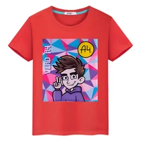 Влад Бумага А4 boy girl Summer 100%Cotton Short T-shirt y2k one piece Kawaii Merch A4 Lamba Tops Anime Tees kids clothes 2