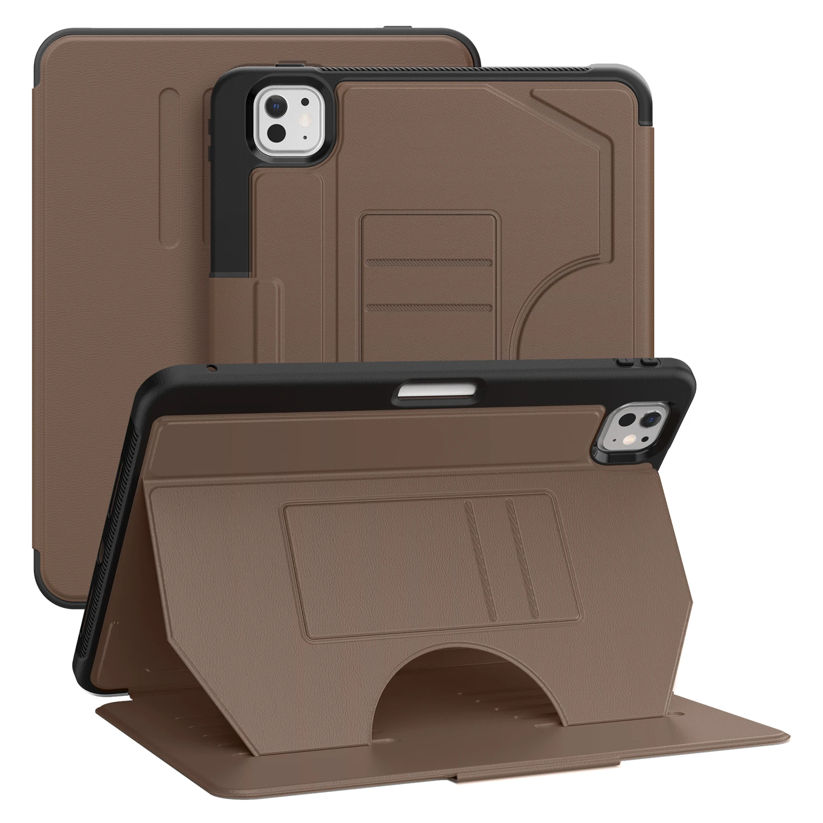 Premium Leather Tablet Stand Cover - Luxurious Protective Case
