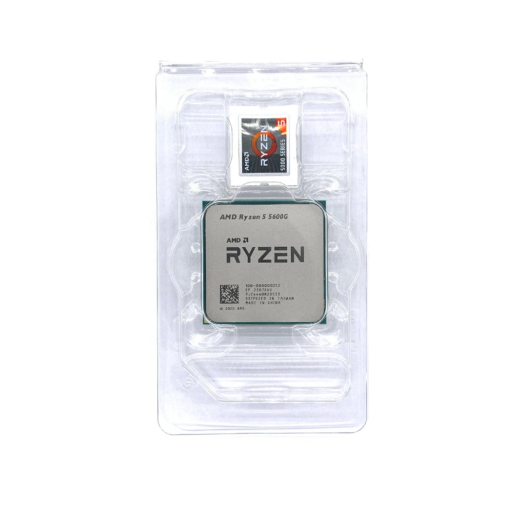 AMD Ryzen 5 5600G 3.9GHz Six-Core Twelve-Thread 65W CPU Processor L3 = 16M 100-000000252 Socket AM4 NO FAN