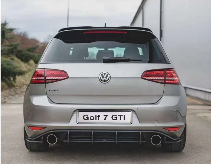 For Volkswagen Golf 7 VII MK7 GTI 2014- car rear lip diffuser