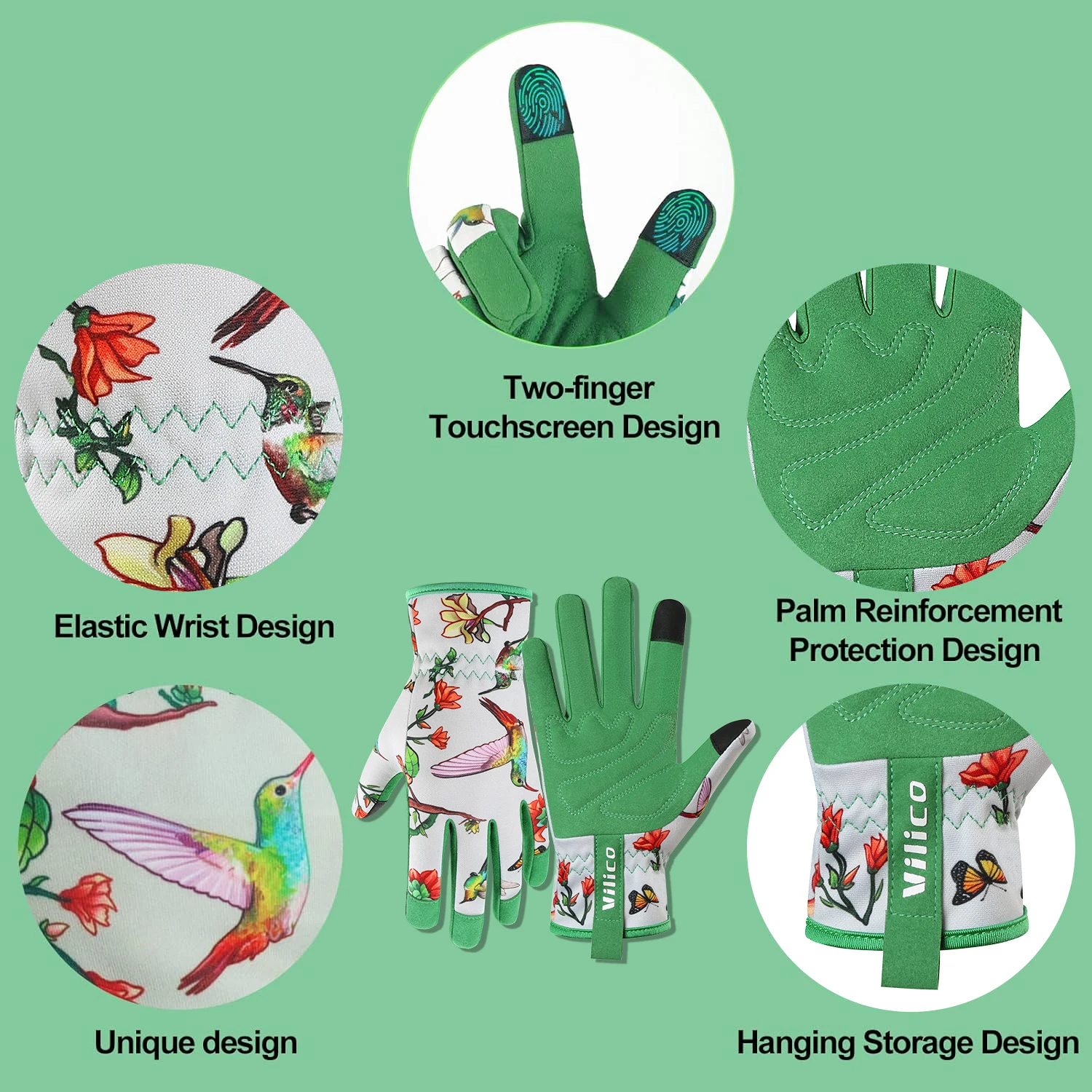 1 Pair Gardening Gloves Rose Pruning Thorn Proof Gloves With Long Forearm Protection Gauntlets For Digging Planting Garden Tool