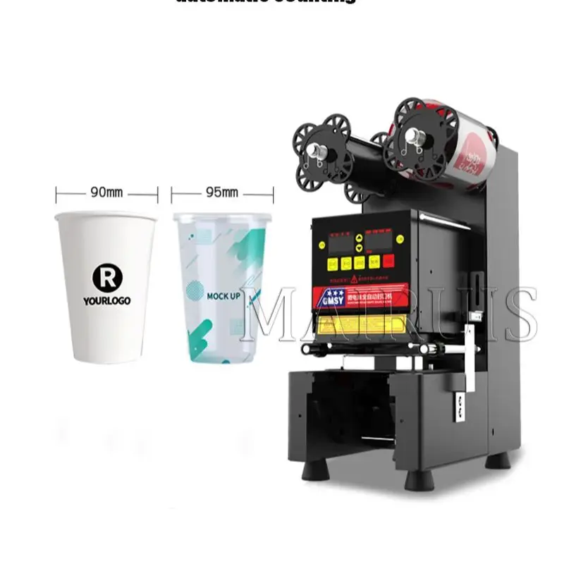 

Commercial Cup Sealer Sealing Machine Full Automatic Bubble Tea Machine For 9/9.5/8.8 Pp/Pe/Paper Milk Tea Cup Boba Tea Machine