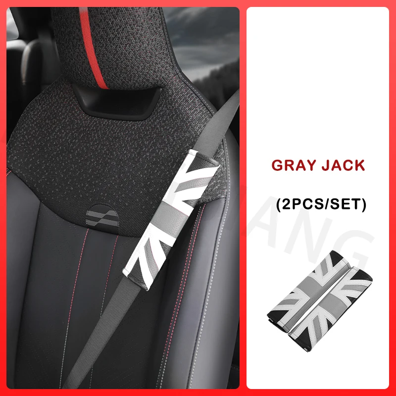Premium PU Leather Seat Belt Shoulder Pad Cover - Universal Fit