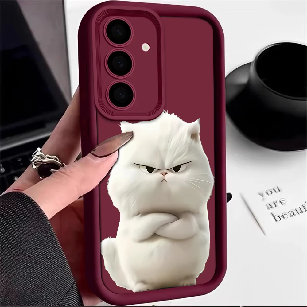 Vibrant Yellow Cat Phone Case with Ultra Lens Protection