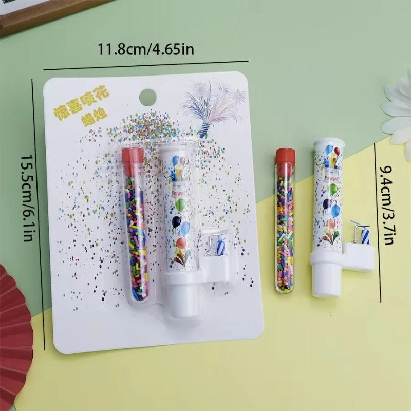 1pcs Surprise Birthday Candles with Catapult Candy Effect - Creative Happy Birthday Cake Decorations Fun Party Candle Set