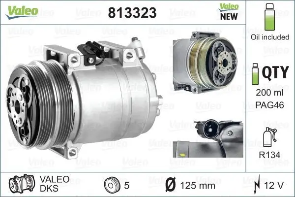 

813323 for compressor FOCUS II CMAX , C30 S40 II V50
