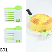 Trancheur de gâteau réglable à 5 couches, couteau à pain, séparateur de coupe, niveleur de Toast, fixateur pour outil de cuisson de cuisine, 2 pièces/ensemble 6