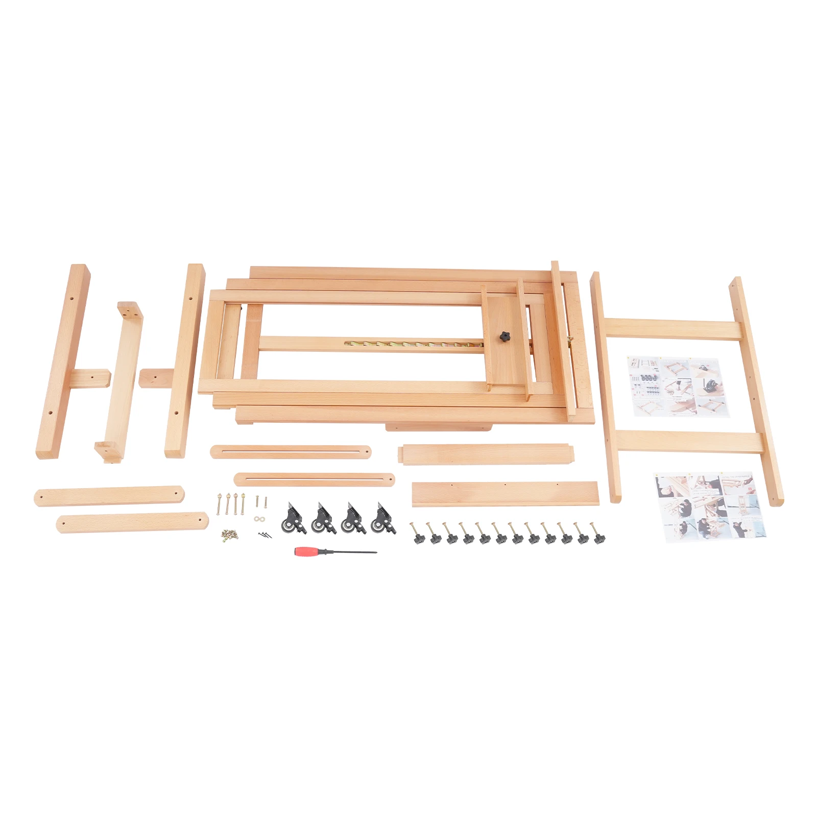 Artist Easel, Wooden A-Frame Easel, Studio Easel, 1.5m, Height Adjustable Drawing Holder, Canvas Stand, Portable Easel