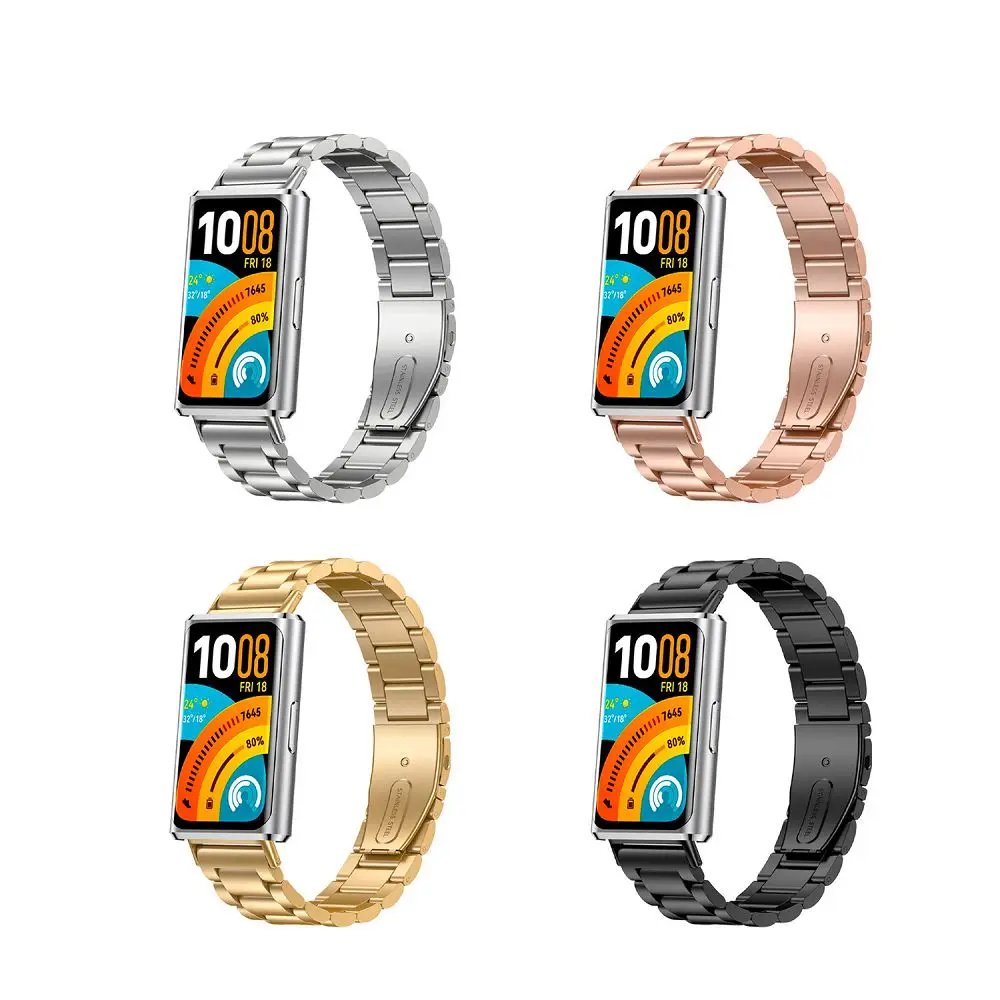 Stainless Steel Watch Strap - Elegant Metal Bracelet Wristband Accessories