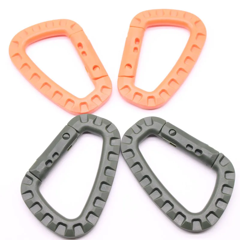 5 stücke Taktische 3,5 "Kunststoff Karabiner Molle Clip ITW Schlüsselbund D-Form Harte Frühling Schnalle Haken Für Outdoor wandern Camping Werkzeuge – Detail 11