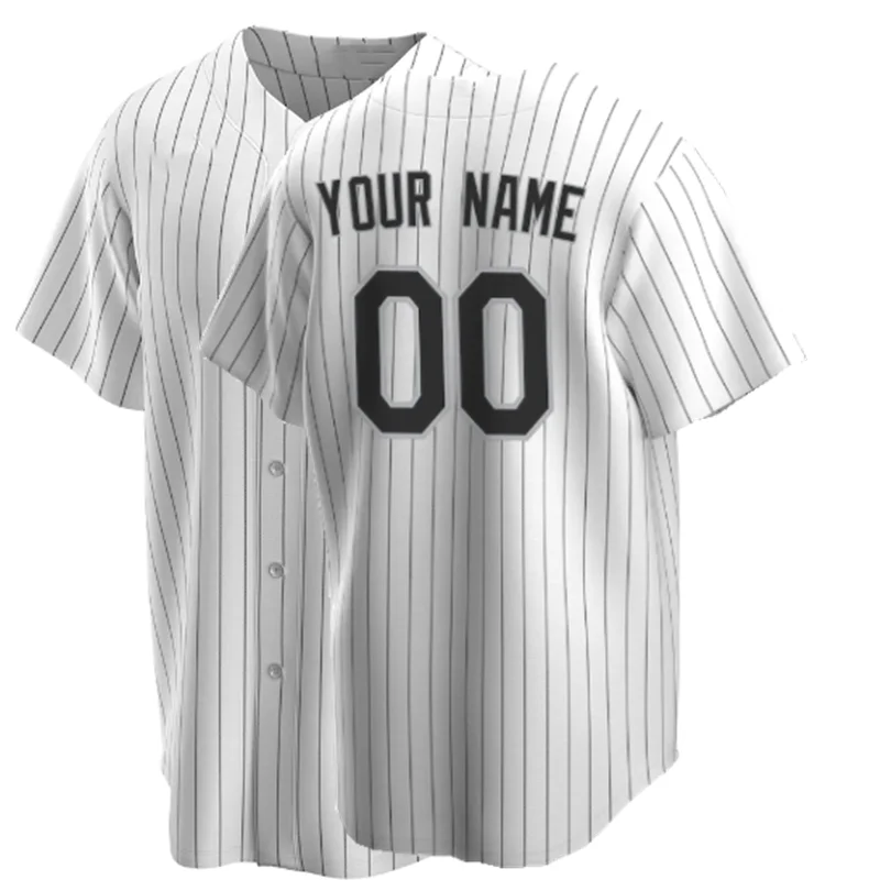 thumbnail image 1 of Camisetas de béisbol de la famosa marca Chicago con bordados para hombres, mujeres y jóvenes, personalizadas #7 ANDERSON #10 MONCADA #35 THOMAS #72 FISK, 1 of 4
