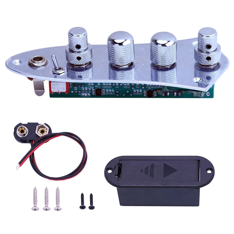 Carregado Wired Control Plate para Bass Guitar jb Bass Parts Jazz Jb08cr