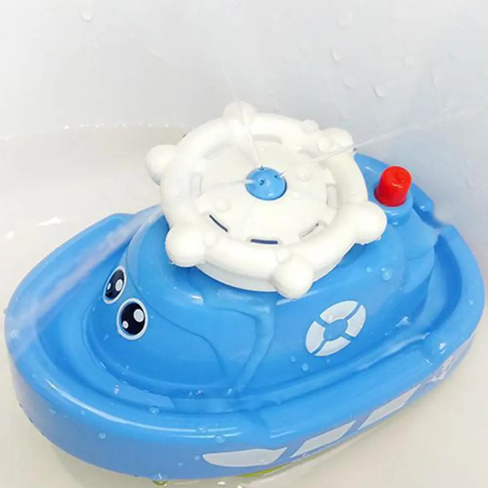 

Cute Rotating Water Spray Ship Water Shooter Vivid Color Attract Attention