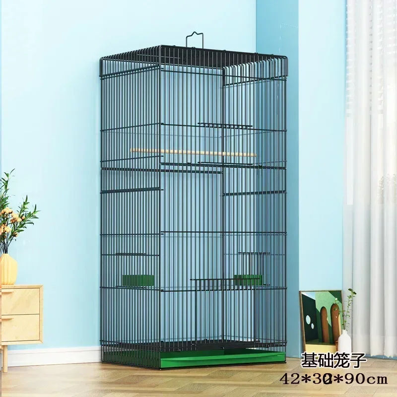 Quail Black Bird Cage Canary Perches Animal Parrot Cat Breeding Box Bird Cage Chinchilla Gabbia Per Uccelli Decoration