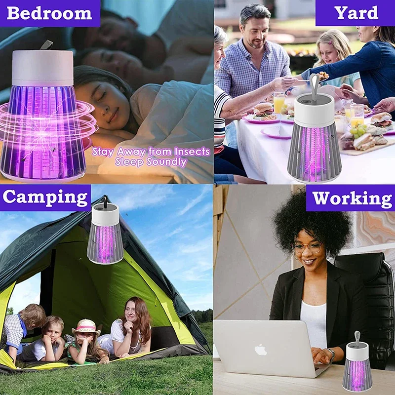 1PC Indoor And Outdoor Mosquito Uv Usb Charging Trap Camping Travel Charging Treasure Plug Can Be Carried