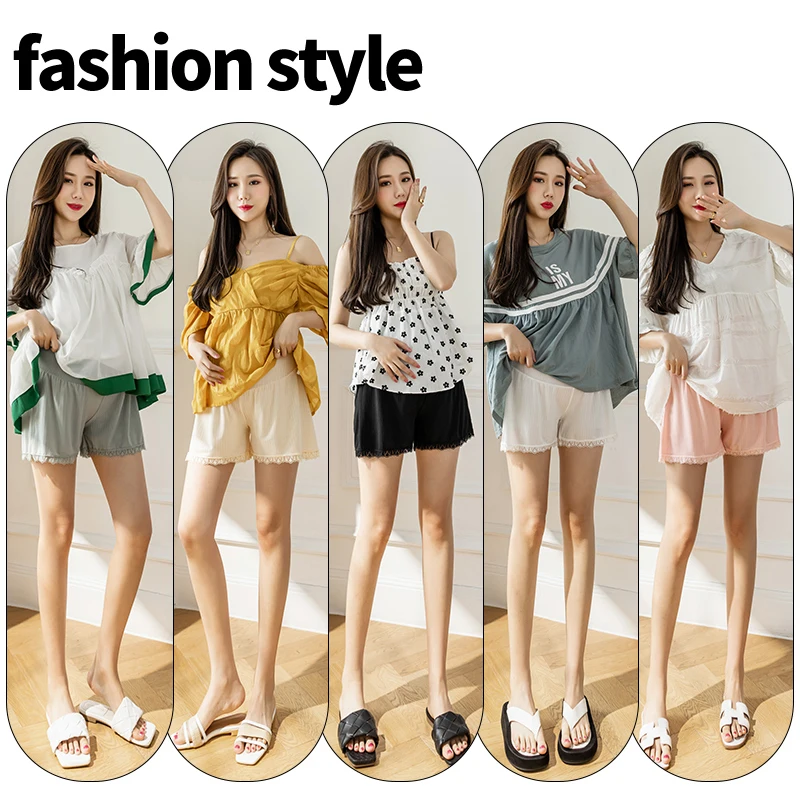 Maternity High Waist Tights Pants Pregnant Women Adjustable Bottoming Pants Women Comfortable Breathable Elastic Leggings Shorts