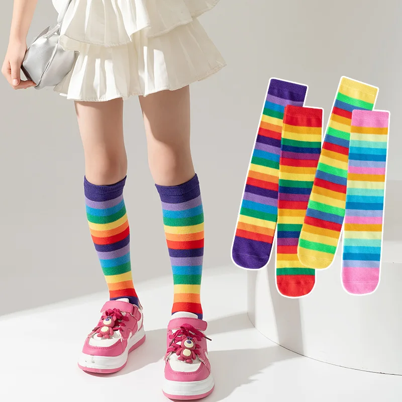 Kids Socks Baby Socks Girls Socks Girls Mid Tube Socks Korean Version Children Leg Half Height Tube Socks Baby Performance Long