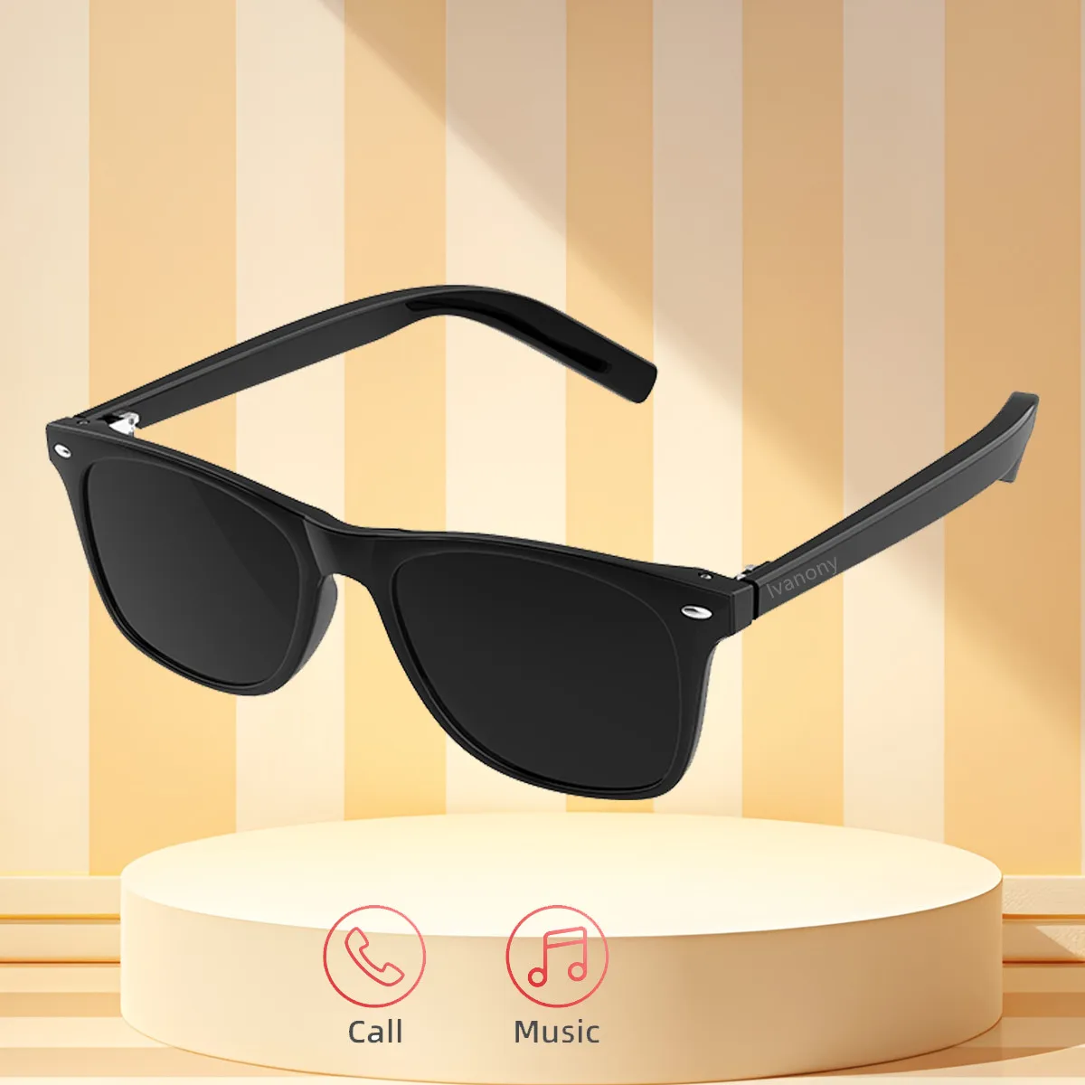 Smart Translate Glasses for Man Wake Up Voice Assistant UV Protect Smart Sunglasses Artificial Intelligence for Travel Study