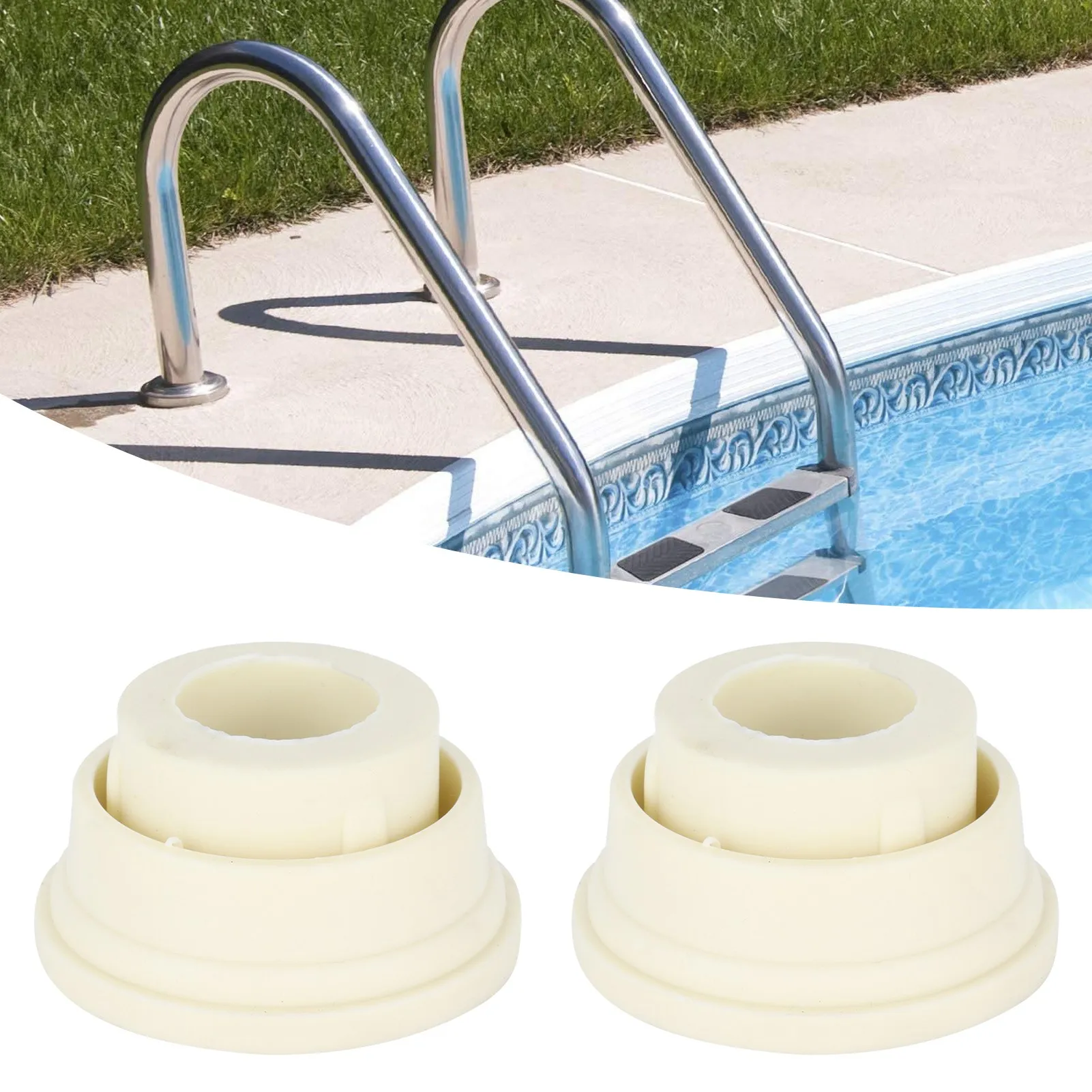 

2Pcs Pool Ladder Bumpers Inground Pool Ladder End Caps Swimming Pool Ladder Replacement Parts Rubber Stoppers Safety Guard