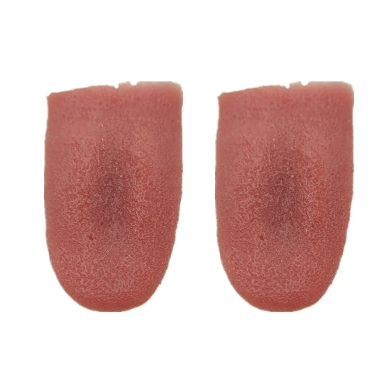 

2Pieces Gross Tongue Props Horrible Soft TPR Tongue Halloween Party Accessories Haunted House Decoration Stretchy DropShipping