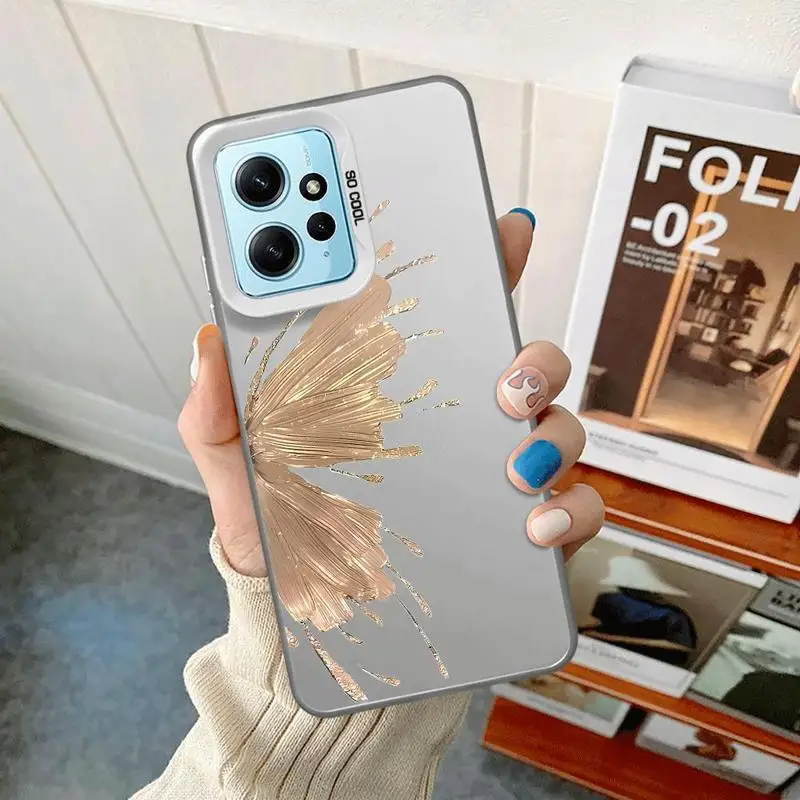 Bellissima custodia per telefono con motivo a farfalla per Xiaomi Redmi A1 A2 Plus A3x 12 13 12C 13C 5G Poco C50 C51 C61 X3 NFC TPU Soft Shell_voghion.com