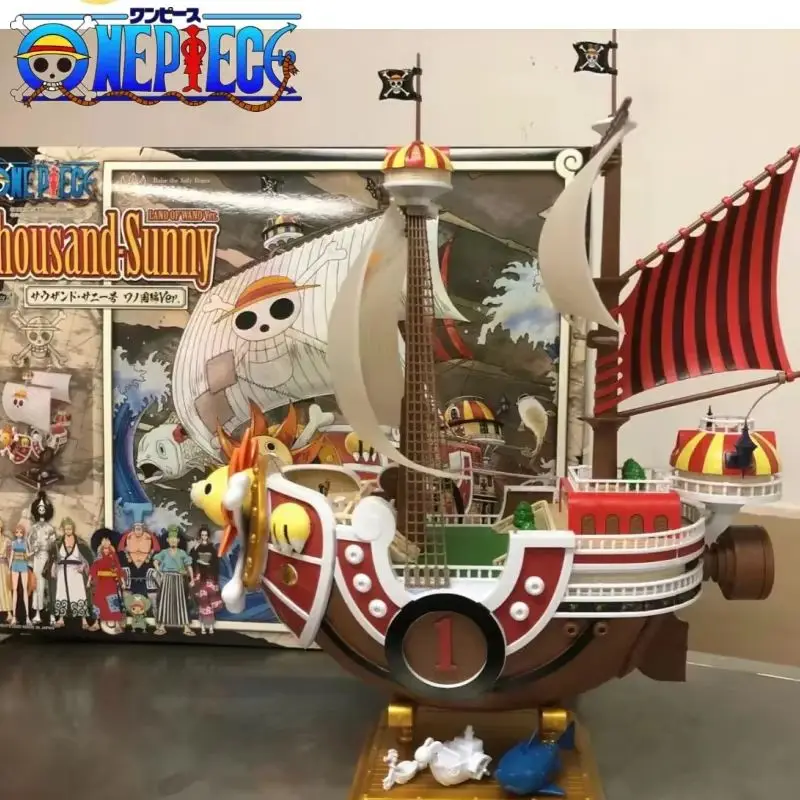 One Piece Pirate Ship Collection: Thousand Sunny & Merry Figurine Decoration Set