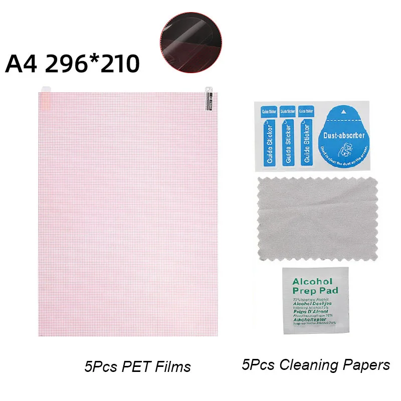 Universal HD Clear Screen Protector Set - Anti-Dust PET Films