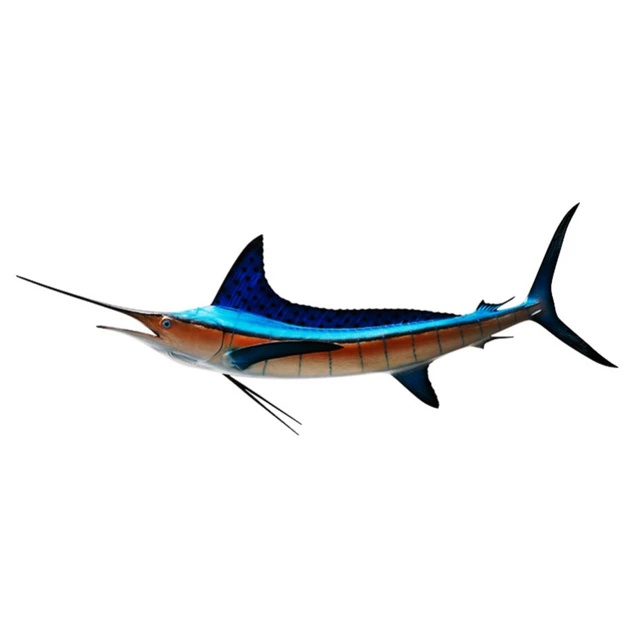 Custom 79-inch Striped Marlin Fiberglass Double-sided Aquarium Resin Crafts  Decor Fish Wall Mount - AliExpress