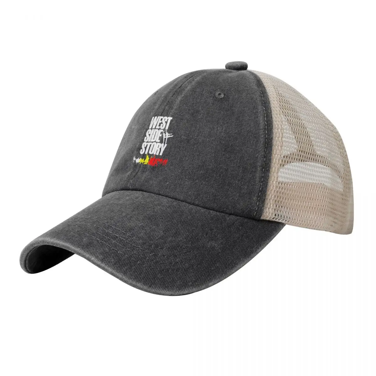 

80's West Side Story Vintage Super Soft + Paper Cowboy Mesh Baseball Cap Hat Man Luxury Golf Wear Women's Beach Men's