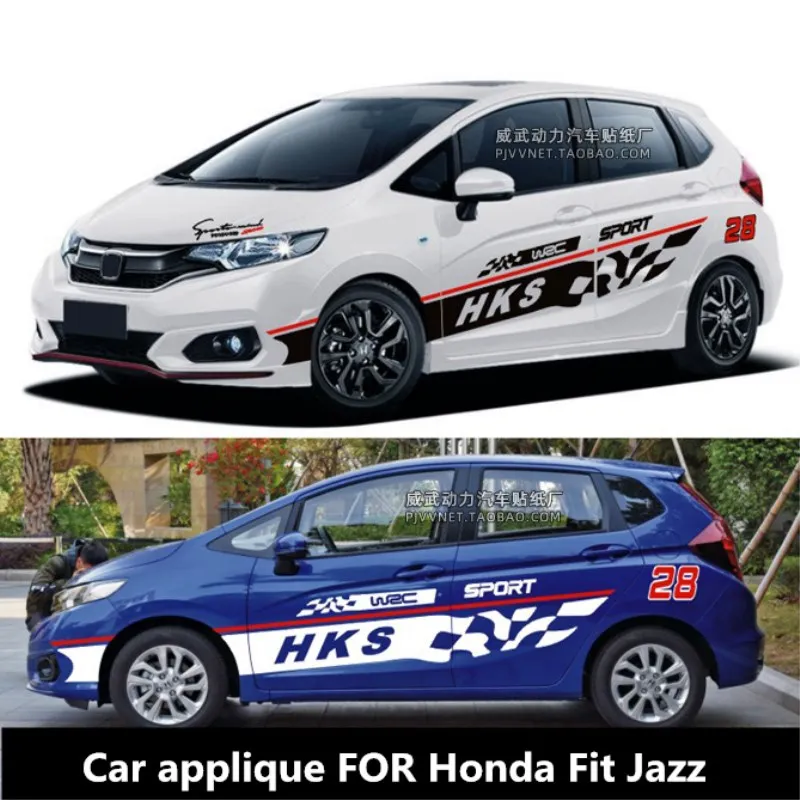 

Car applique FOR Honda Fit Jazz body appearance modification fashion racing car decoration special applique film accessories