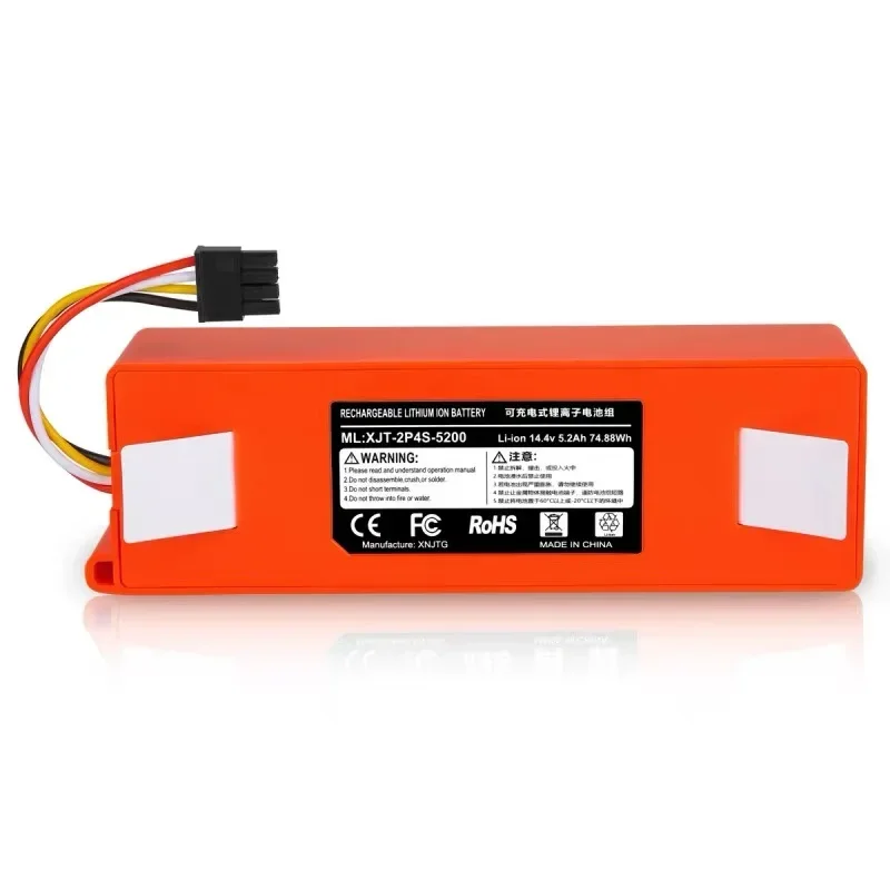 14.4v roborock s50 battery brr 2p4s 5200d original battery for Xiaomi Robot Roborock S50 S51 S55 T60 Accessory Spare 5