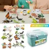 1 Set Life Cycle Learning Toys Frog Butterfly Chicken Mantis Bee Plants Educational Figurines for Kids 3