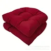 2pcs New Soft Thickened Outdoor Chair Cushion Waterproof Tufted Padded U Shape Seat Cushion for Patio 48 X 48 Cm 4