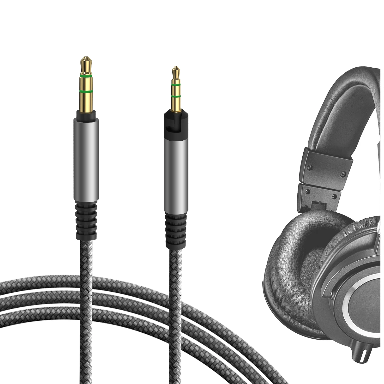 

Geekria Audio Cable Compatible with Audio-Technica ATH-M50x ATH-M40x ATH-M50 ATH-M60x ATH-M40 ATH-M70x Cable