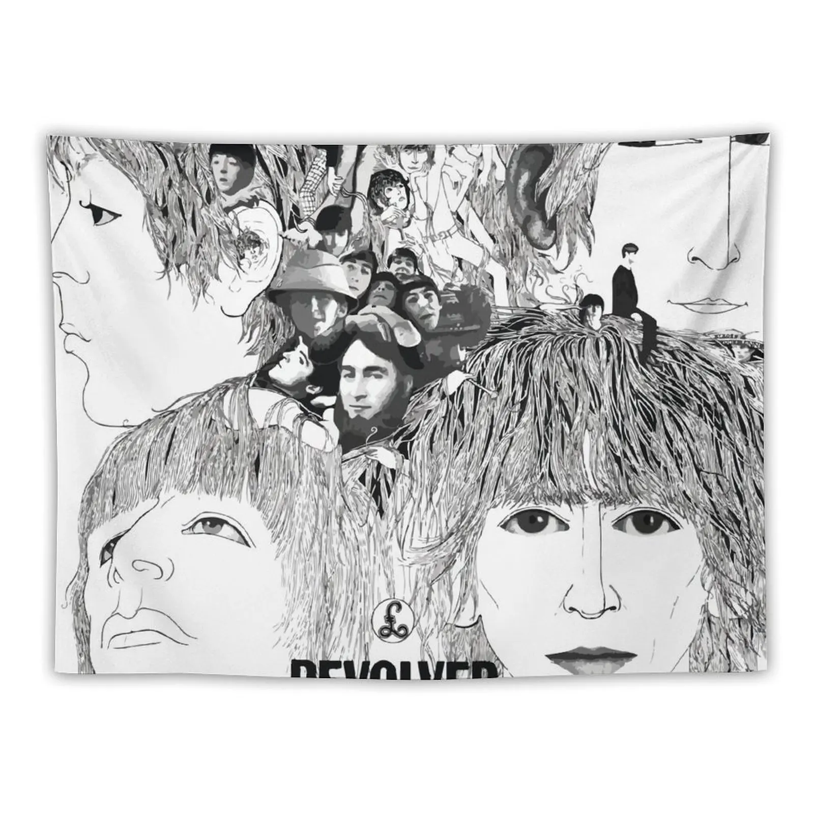 

Revolver Album Cover Tapestry Decorations For Room Decor For Bedroom Aesthetic Room Decor Korean Tapestry