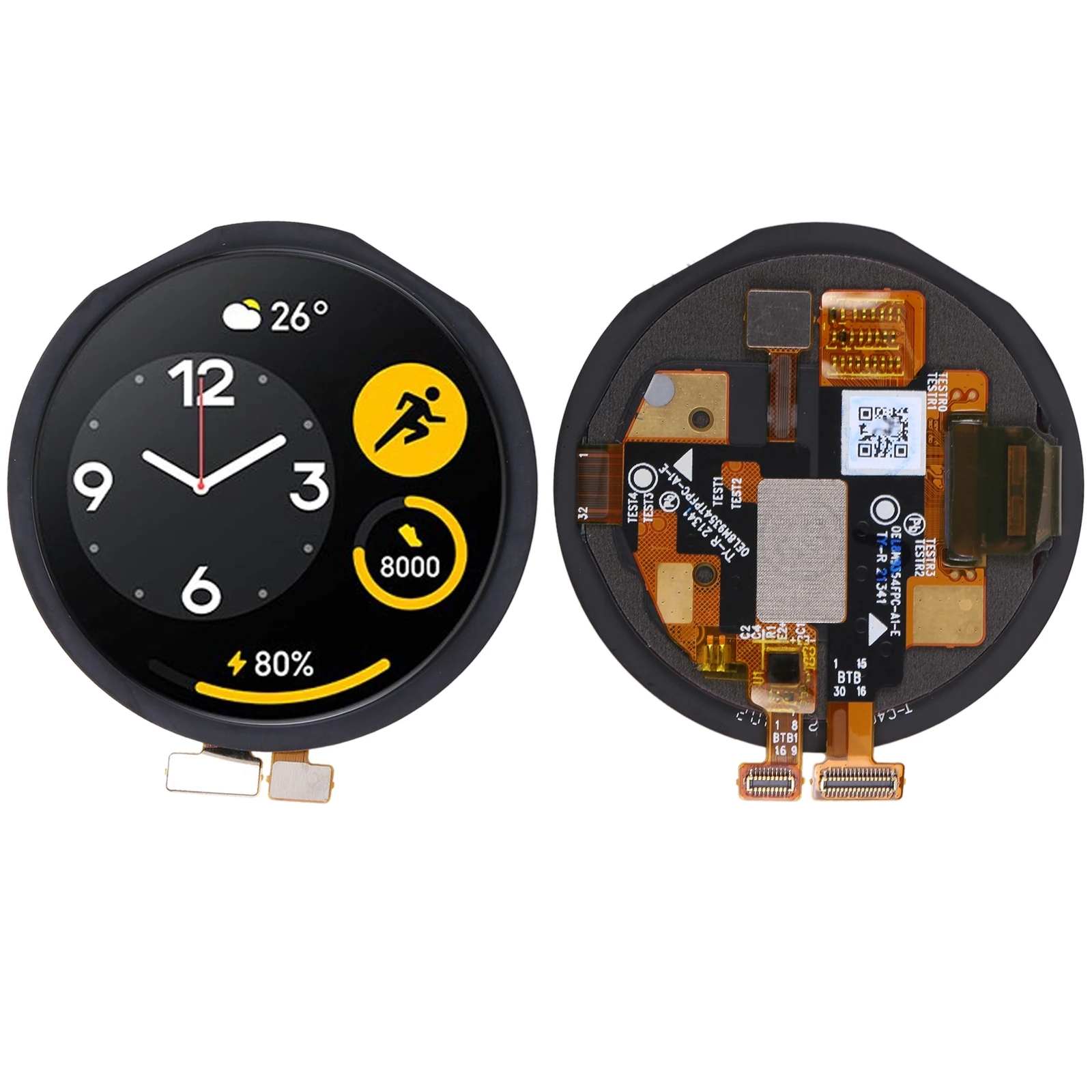 Premium 1.43-Inch AMOLED Display with Digitizer Assembly