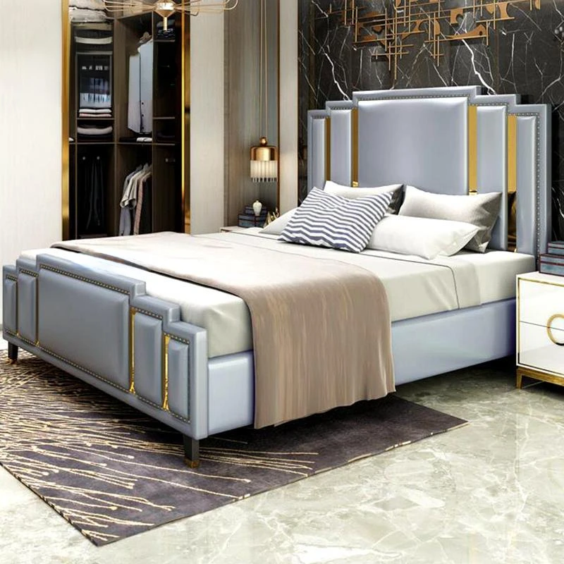 

Luxury Bedroom Bed Home Furniture Modern Simple Double Fashionable Designer Bedroom Sets King/ Queen Size Bed