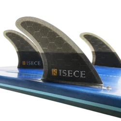 RISECE FCS Tab II Quilhas Honeycomb Surfboard Fins Large Hexa Core Surf Fin AM1 Size Single Tab Base Big Hexa Core Surfing Fin