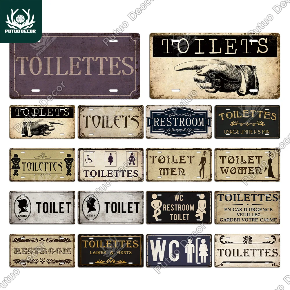Ancienne Plaque de Porte Cabine d'Essayage Toilette ou Autre Femme Vintage