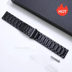Universal Titanium Metal Watch Band with Quick Release Feature - 18mm (Black)